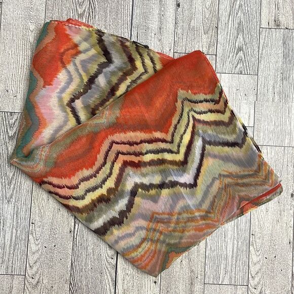 2 Chic Fall Sheer Scarf NWOT - Picture 4 of 4